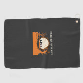Serviette De Golf Silhouette de fantôme de Halloween Boo (Horizontal)