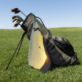 Serviette De Golf Silhouette d'un homme jouant au golf design Golf T (Vert)