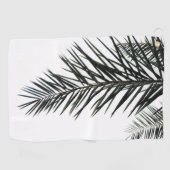 Serviette De Golf Silhouette feuille de palme (Horizontal)