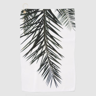 Serviette De Golf Silhouette feuille de palme