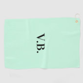 Serviette De Golf Simple couleur unie ajouter nom texte monogramme (Horizontal)