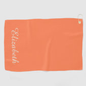 Serviette De Golf Simple Elegant Modern Monogrammed Trendy (Horizontal)