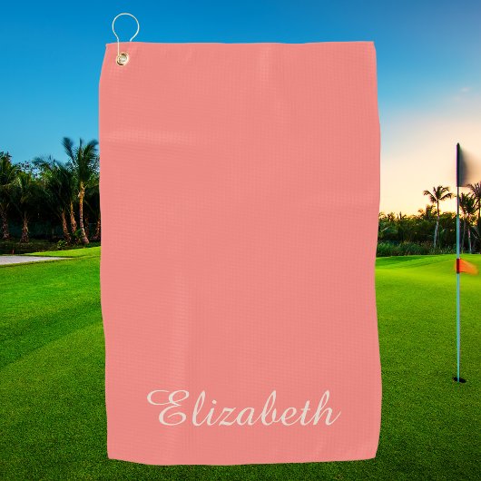 Serviette De Golf Simple Élégant Moderne Chic Monogrammé