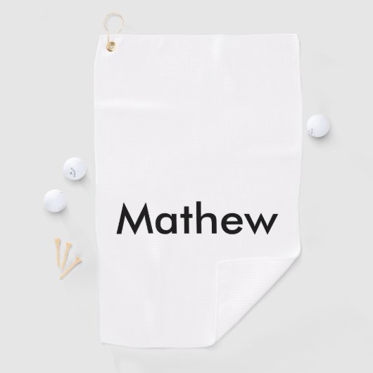 Serviette De Golf simple lettre initiale monogramme ajouter votre no (En situation)
