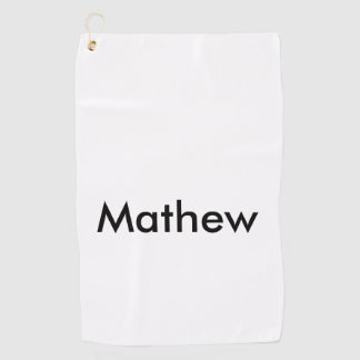 Serviette De Golf simple lettre initiale monogramme ajouter votre no