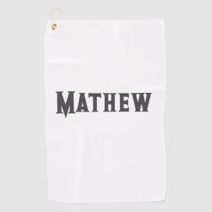 Serviette De Golf simple lettre initiale monogramme ajouter votre no
