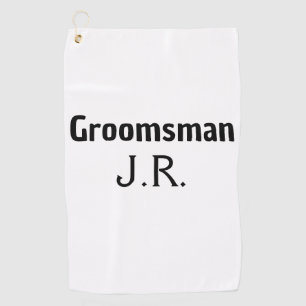 Serviette De Golf SIMPLE MINIMAL ajoutez votre nom témoin personnali