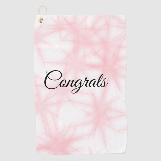 Serviette De Golf Simple minimal congratulations add your text name (Devant)