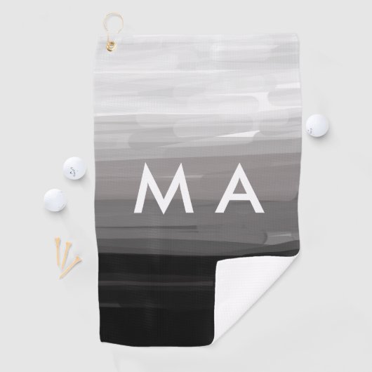 Serviette De Golf Simple monogramme ajouter votre nom lettre man min (En situation)