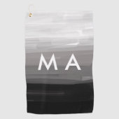 Serviette De Golf Simple monogramme ajouter votre nom lettre man min (Devant)
