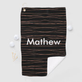 Serviette De Golf Simple monogramme ajouter votre nom lettre man min (En situation)