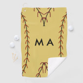 Serviette De Golf Simple monogramme ajouter votre nom lettre man min (En situation)