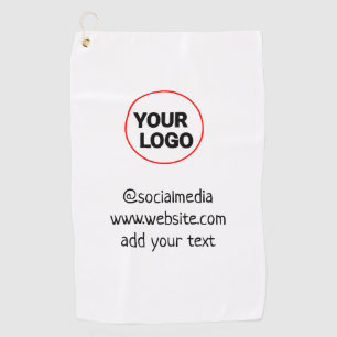 Serviette De Golf simple personnalisé minimal ajouter votre logo adr