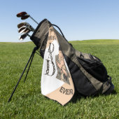 Serviette De Golf Simple Premier Papa Anime Style (Vert)