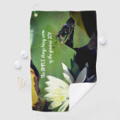 Serviette De Golf Simple Thèmes Frog Citation Inspirationnelle  (En situation)