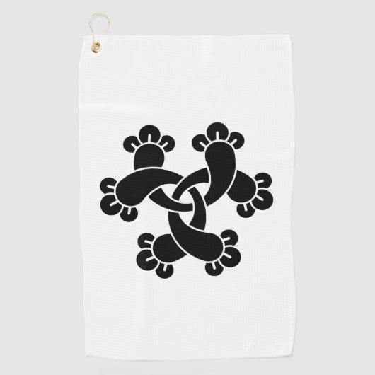 Serviette De Golf Six clous d'entrelacement (Devant)