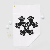 Serviette De Golf Six gousses entrelacées (En situation)