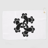Serviette De Golf Six gousses entrelacées (Horizontal)