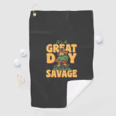 Serviette De Golf Skate Dog Great Day Savage (En situation)