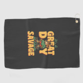 Serviette De Golf Skate Dog Great Day Savage (Horizontal)