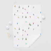 Serviette De Golf Ski alpin d'hiver Ski Ski Ski Motif (En situation)