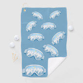 Serviette De Golf Ski Goggles Mountain Reflections Illustration (En situation)