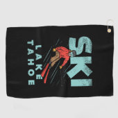 Serviette De Golf Ski Lake Tahoe (Horizontal)