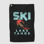 Serviette De Golf Ski Lake Tahoe (Devant)