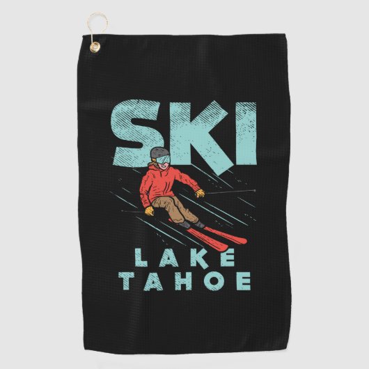 Serviette De Golf Ski Lake Tahoe (Devant)