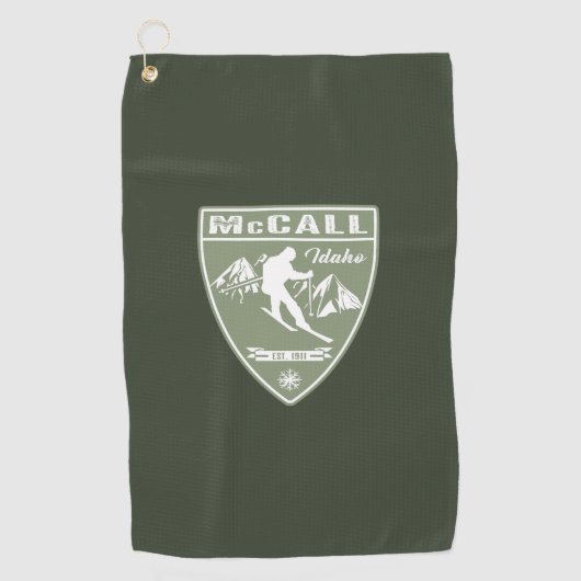 Serviette De Golf Ski McCall Idaho (Devant)