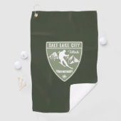 Serviette De Golf Ski Salt Lake City Utah (En situation)