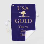 Serviette De Golf Skieur (En situation)