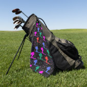 SERVIETTE DE GOLF SKIEUR D'HIVER (Vert)
