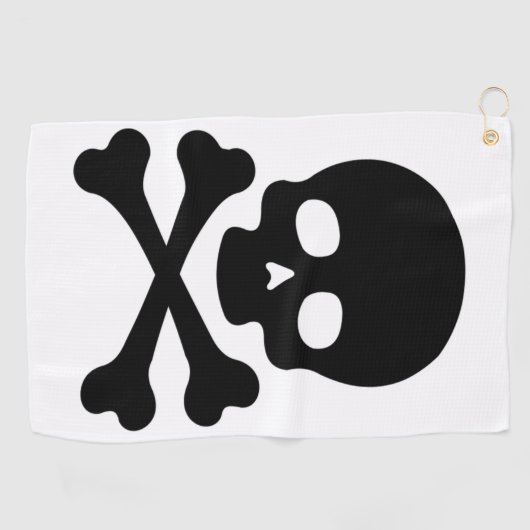 Serviette De Golf Skulls Bones (Horizontal)