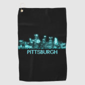 Serviette De Golf Skyline de Pittsburgh (Devant)