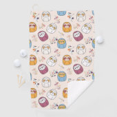 Serviette De Golf Sleepy Sloth (En situation)