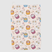 Serviette De Golf Sleepy Sloth (Devant)