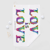 Serviette De Golf SlipperyJoe amour est l'amour goutte à goutte de f (En situation)