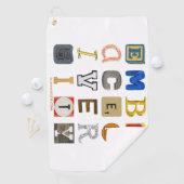 Serviette De Golf SlipperyJoe embrasse la métaphore de la diversité  (En situation)