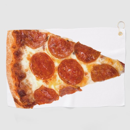 Serviette De Golf SlipperyJoe's classique pepperoni pizza tranche fo (Horizontal)