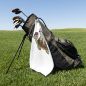 Serviette De Golf Sloth chevauchant une tortue T-Shirt classique (Vert)