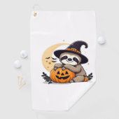 Serviette De Golf Sloth Halloween Motif Cute Classic T-Shirt (En situation)