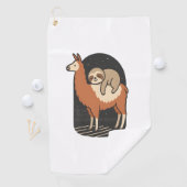 Serviette De Golf Sloth Riding Llama (En situation)