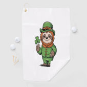 Serviette De Golf Sloth St Patrick's Day Irish Lucky (En situation)
