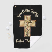 Serviette De Golf Snake on Cross (En situation)