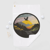 Serviette De Golf Snowdonia (En situation)