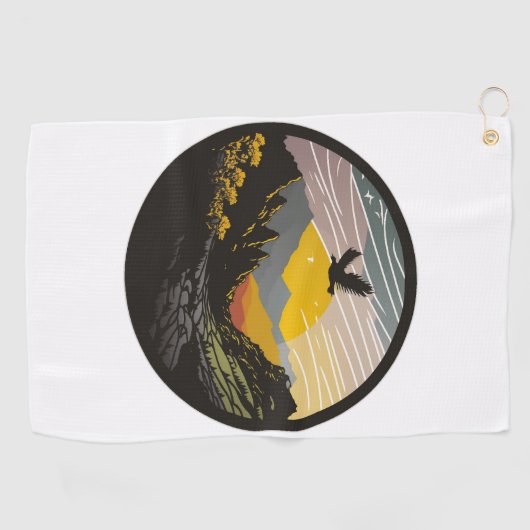 Serviette De Golf Snowdonia (Horizontal)