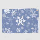 Serviette De Golf Snowflakes Personnaliser graphique Arrière - plan (Horizontal)