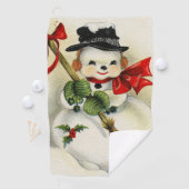 Serviette De Golf Snowman 001 (En situation)