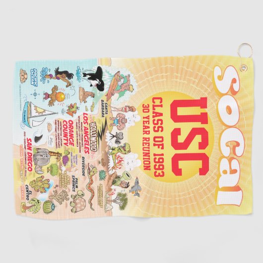 Serviette De Golf SoCal personnalisable (Horizontal)